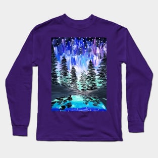 Aurora Borealis Northern Lights Long Sleeve T-Shirt